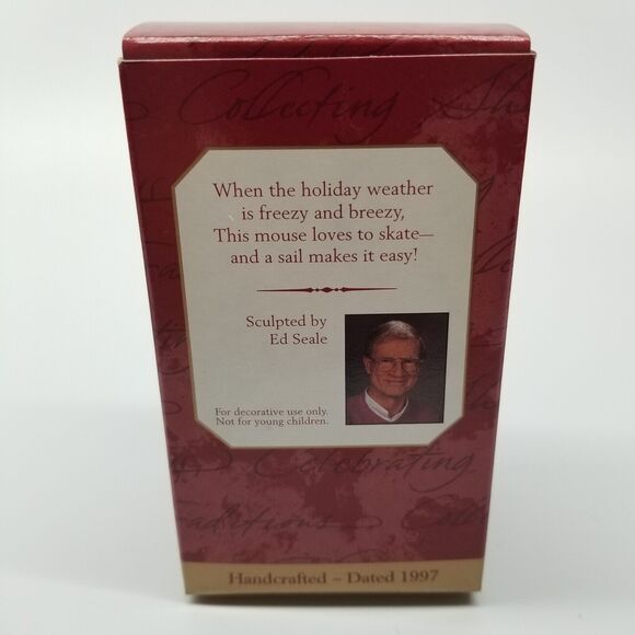 Hallmark BREEZIN' ALONG Mouse on Skates Keepsake Ornament w/ Box~NEW 1997 - Picture 2 of 7